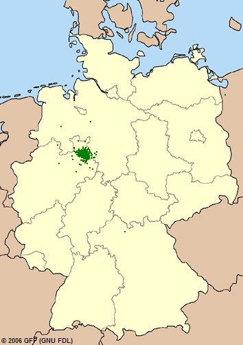Orte, an denen Personen vorkommen